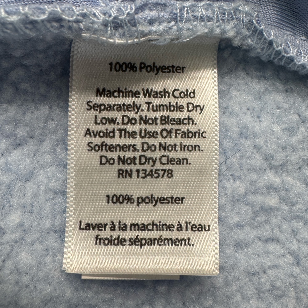 Vineyard Vines Pullover Women’s Size S Light Blue Oversized Funnel Neck - Picture 5 of 6